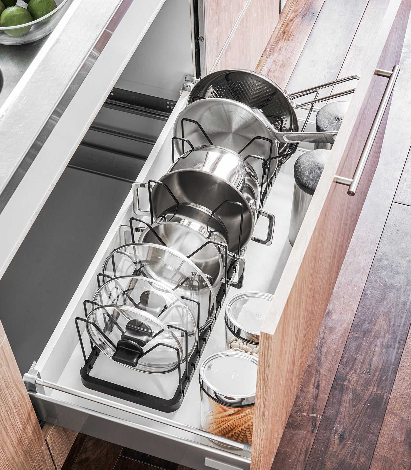 adjustable pot lid organizer steel adjustable pot lid organizer steel