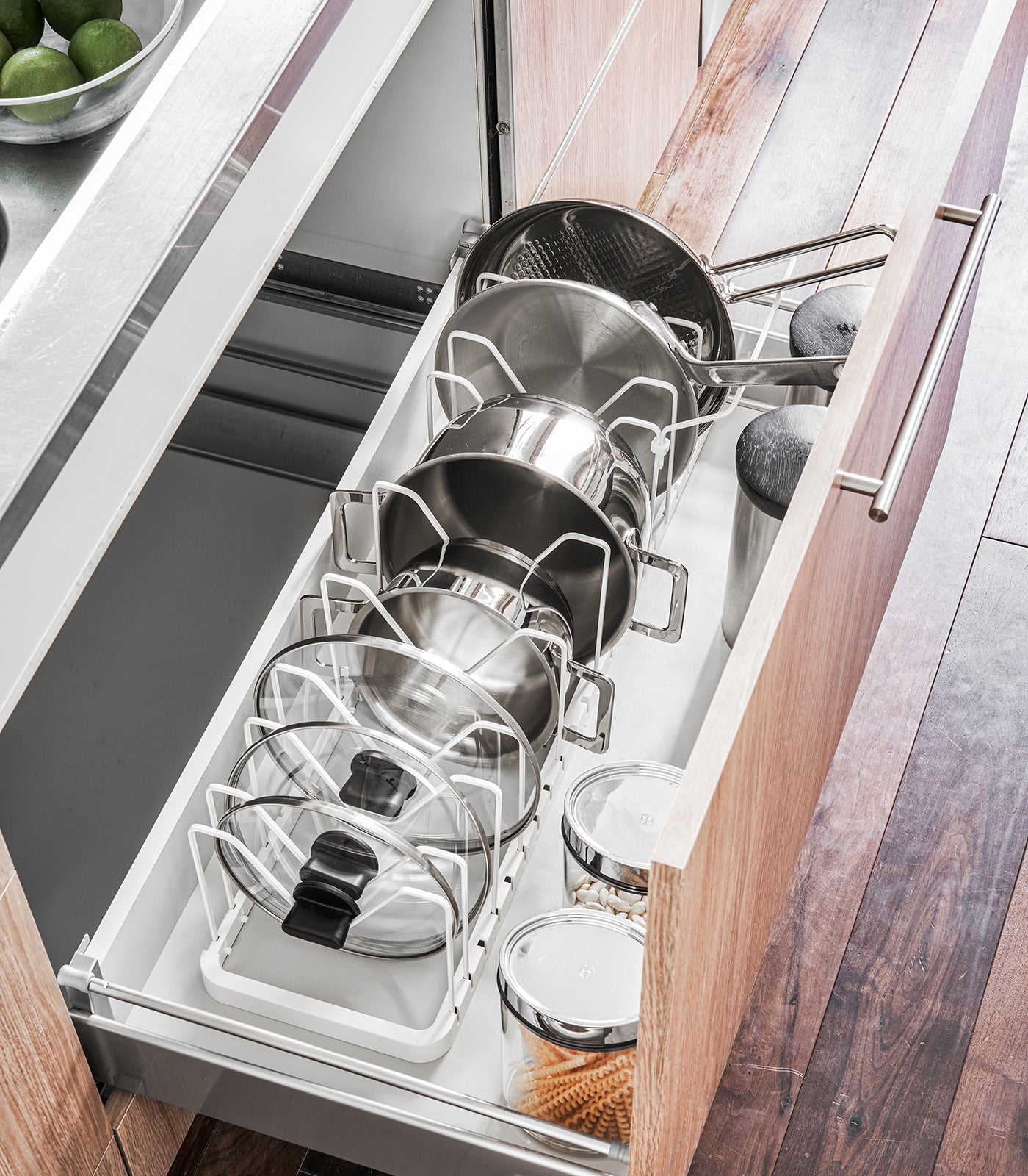 adjustable pot lid organizer steel adjustable pot lid organizer steel