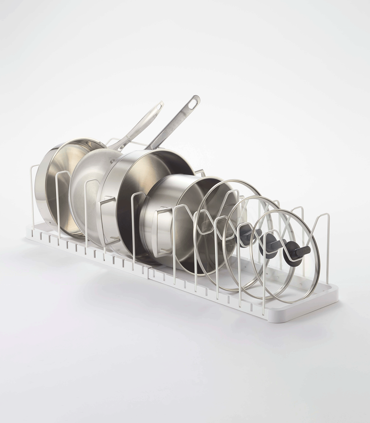 adjustable pot lid organizer steel adjustable pot lid organizer steel