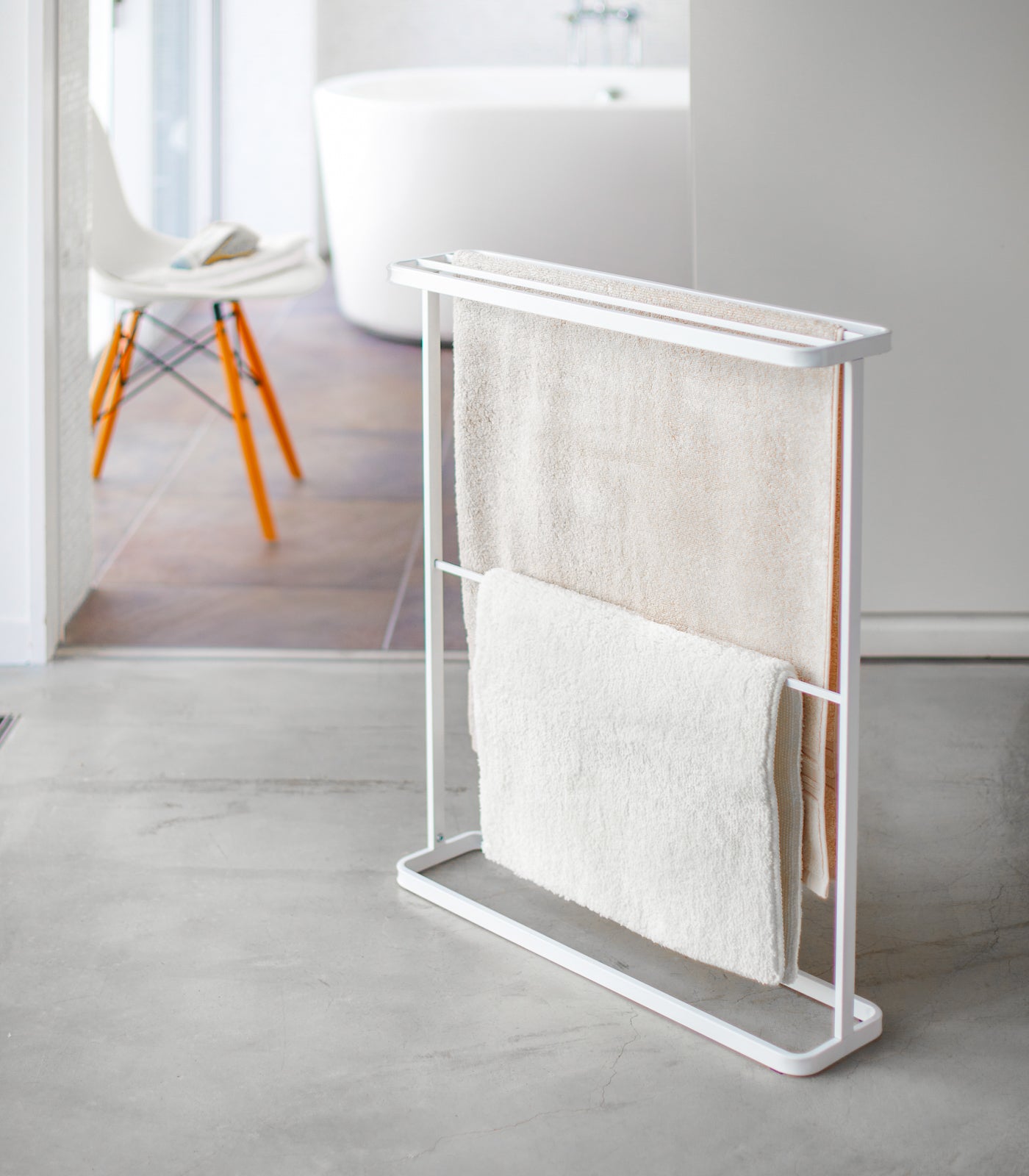 bath towel hanger (30" h) steel bath towel hanger (30" h) steel