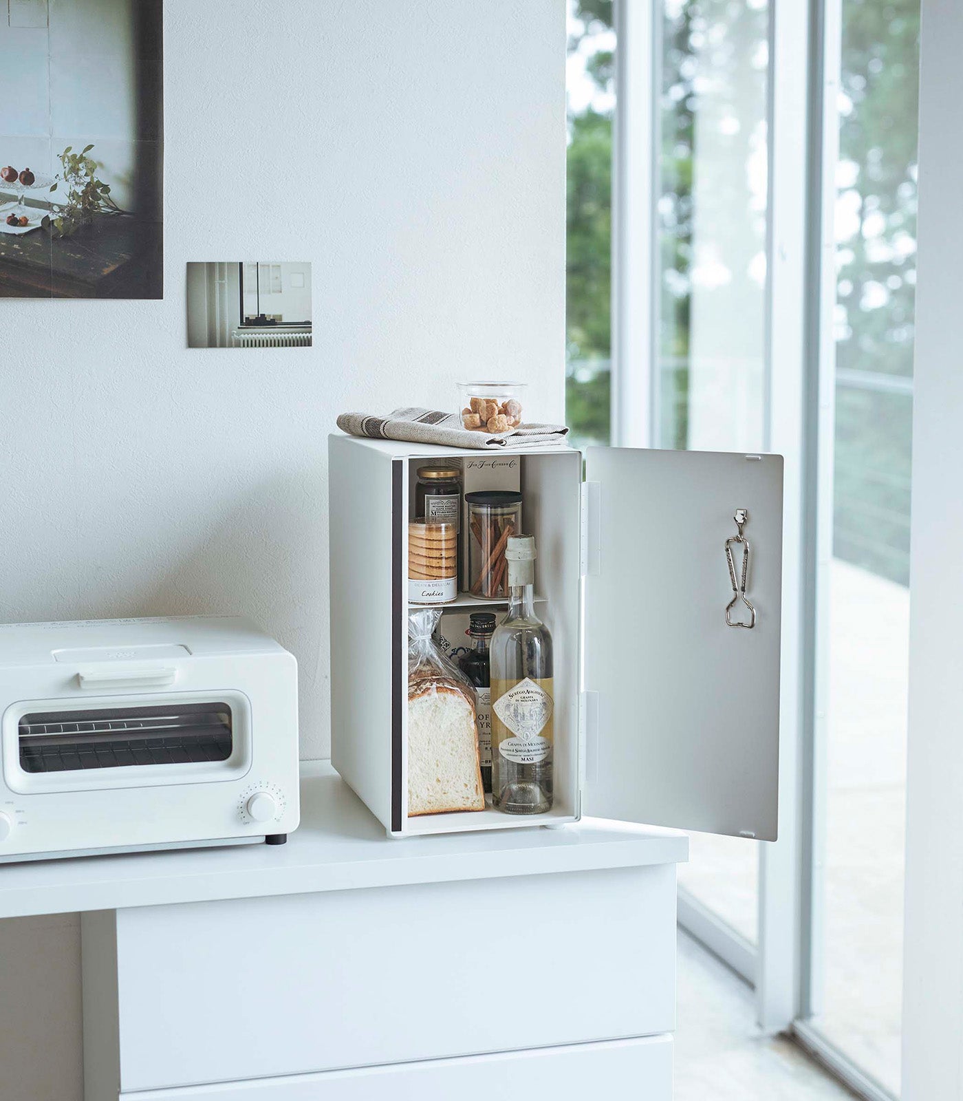 bread box vertical steel bread box vertical steel