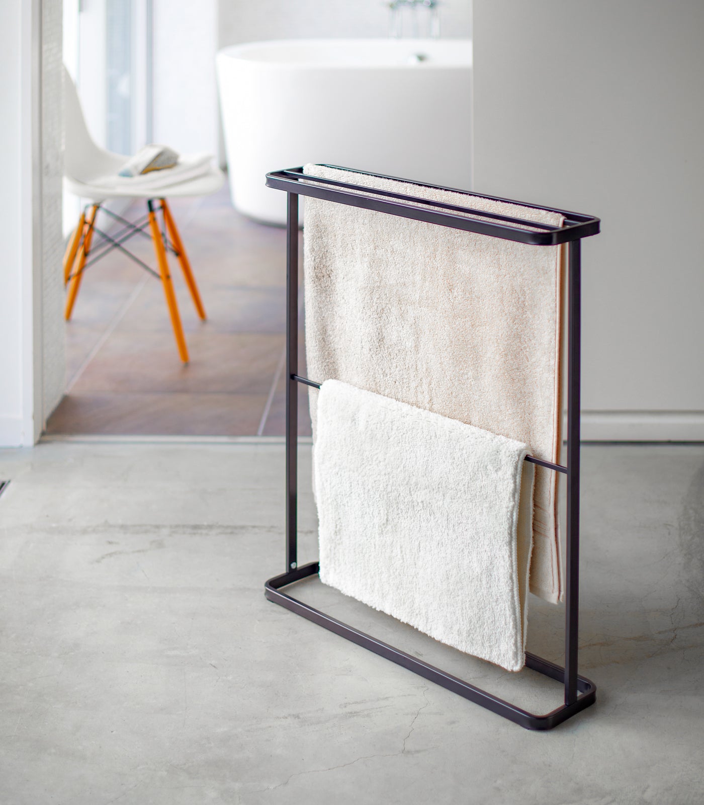 bath towel hanger (30" h) steel bath towel hanger (30" h) steel