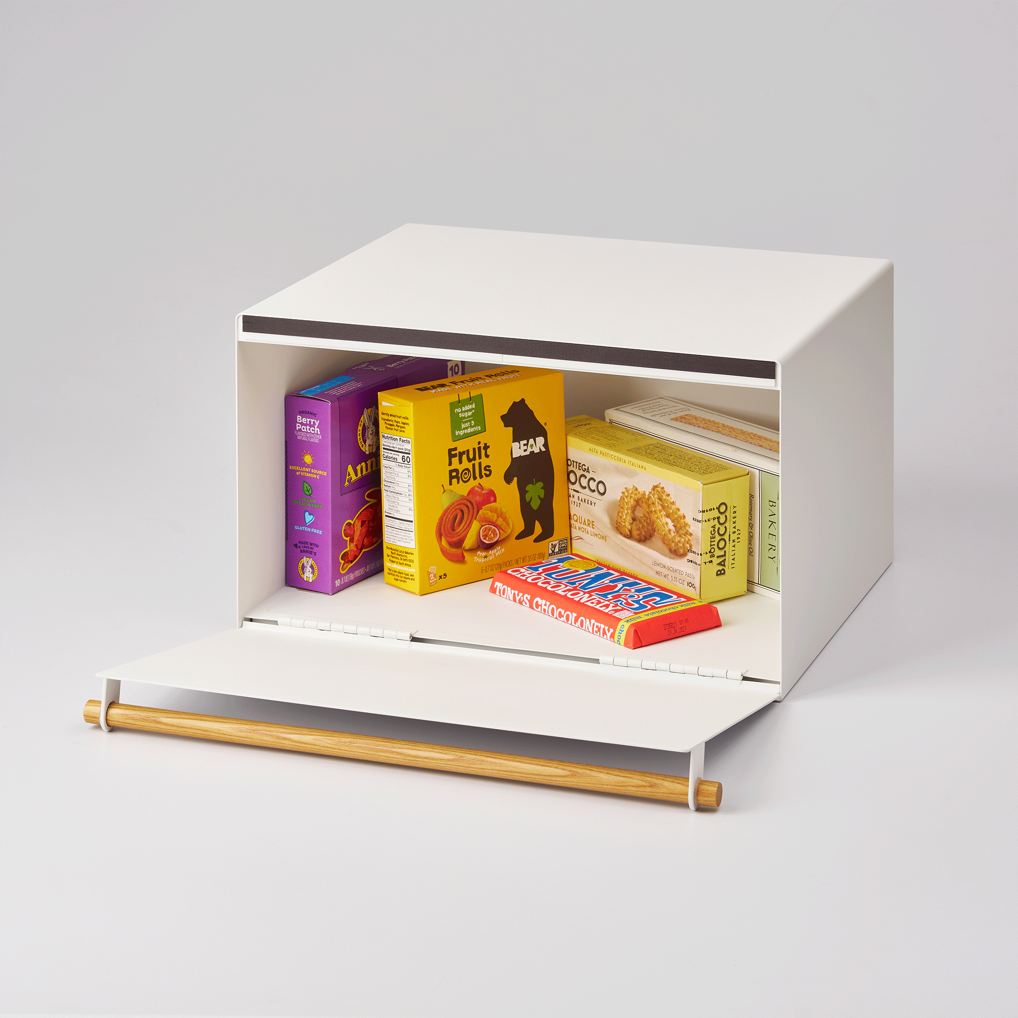 bread box steel + wood bread box steel + wood