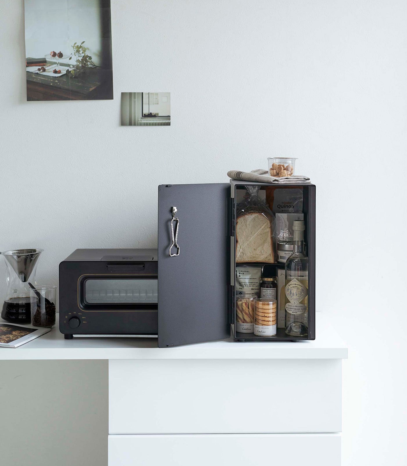 bread box vertical steel bread box vertical steel